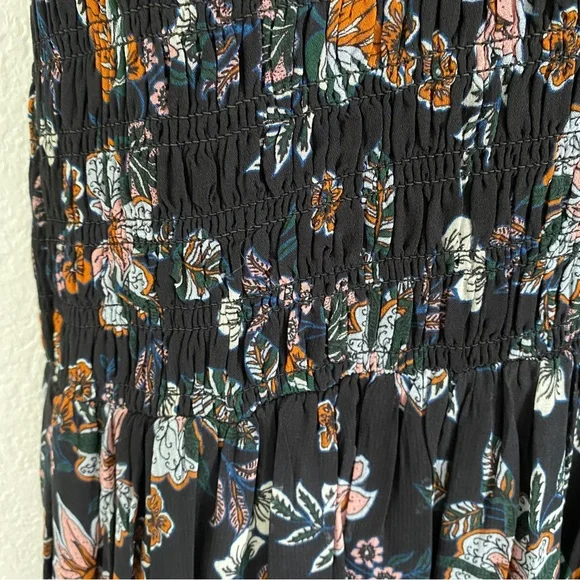 Veronica Beard floral Smocked Gabi Maxi Dress